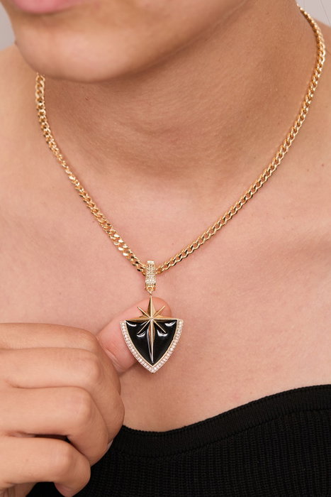 Heliophilia Silver CK9945 Collar Dorado de Metal